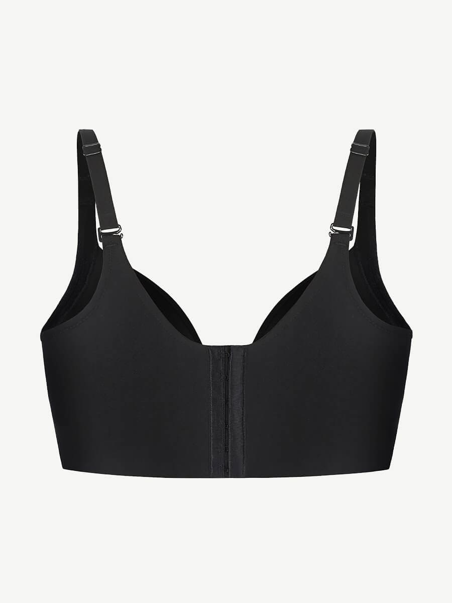 Wholesale Black Underwire Push-Up Sculpting Uplift Hide Back Fat Full Coverage Bra